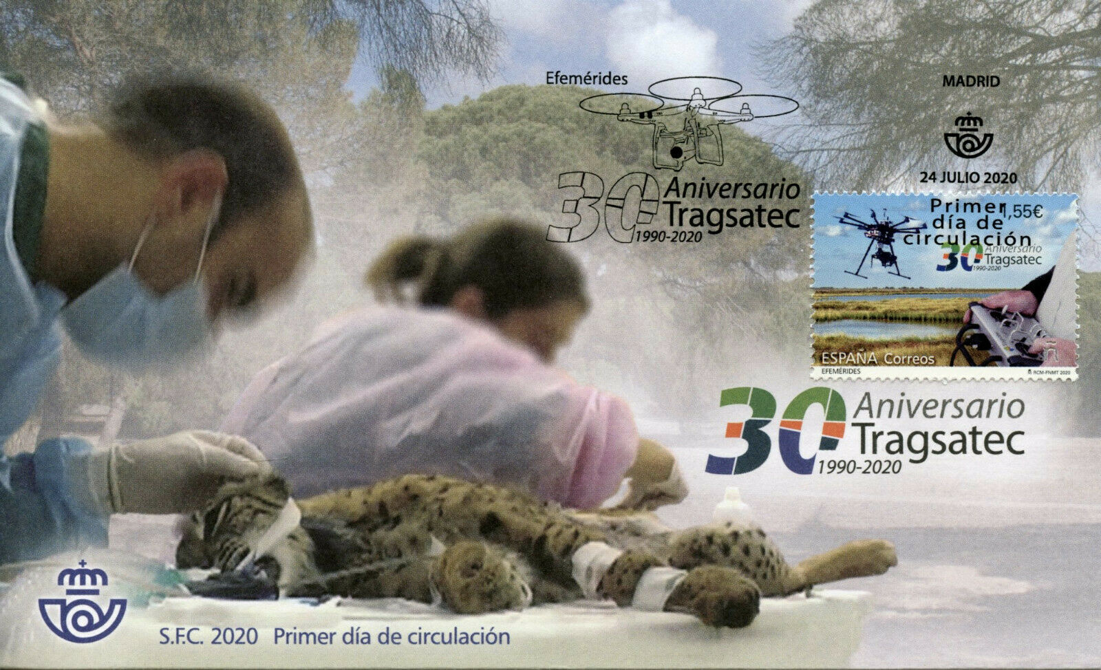 Spain Technology Stamps 2020 FDC Tragsatec 30th Anniv Drones 1v Set