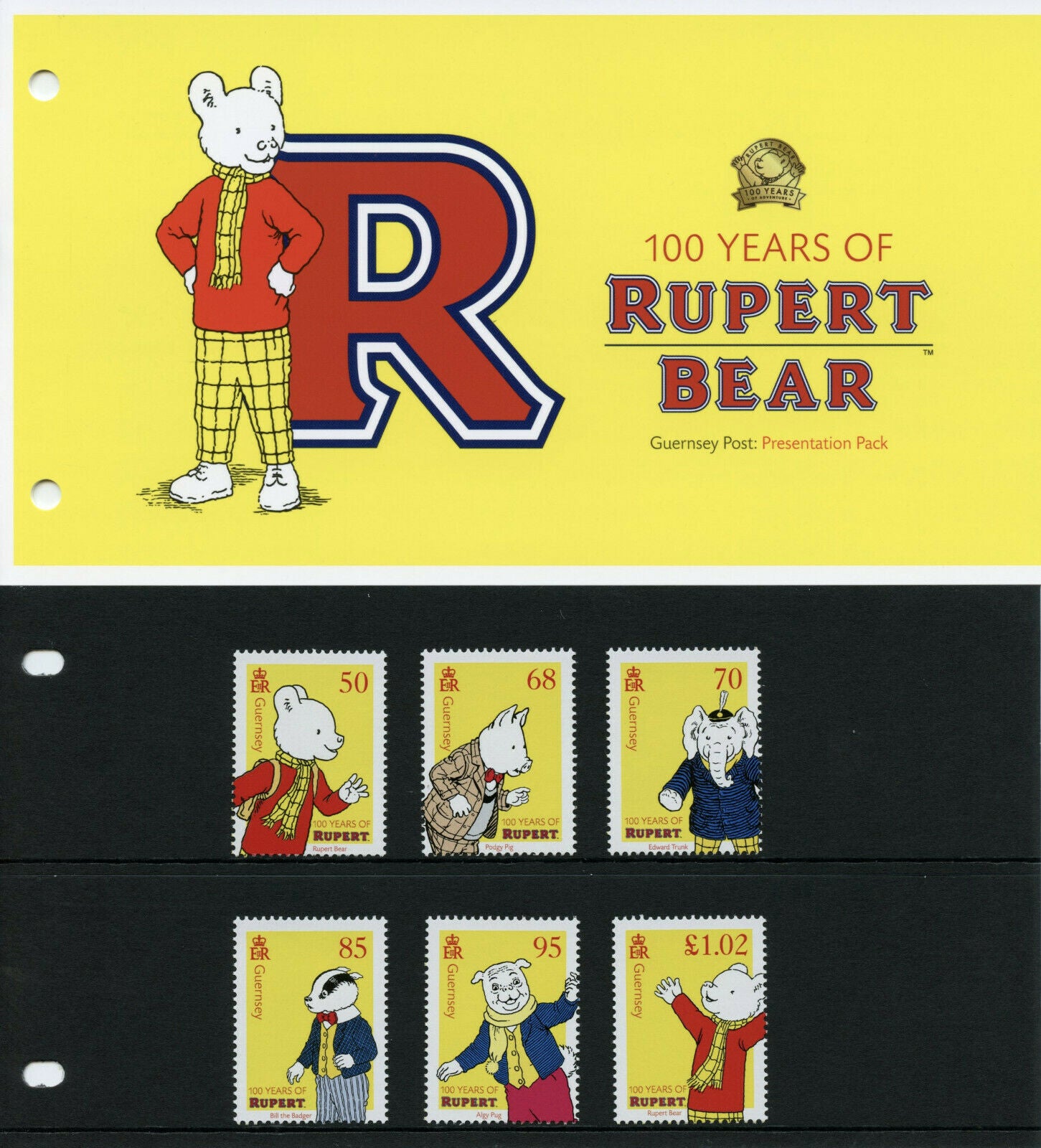 Guernsey Comics Stamps 2020 MNH Rupert Bear Bill Badger 6v Set Presentation Pack