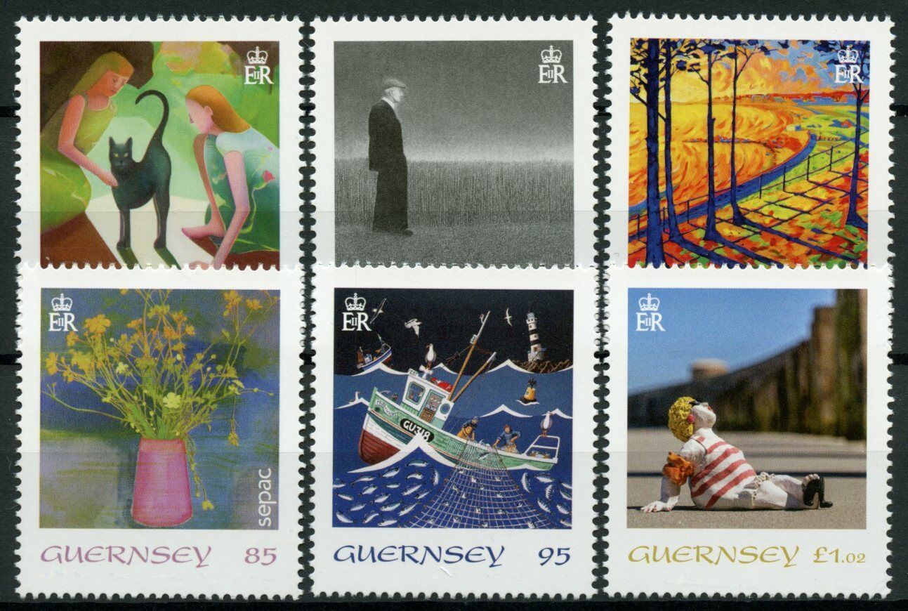 Guernsey Art Stamps 2020 MNH Artwork Collection SEPAC Paintings 6v Set