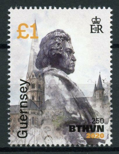 Guernsey Music Stamps 2020 MNH Beethoven Composers BTHVN2020 BTHVN 1v Set III