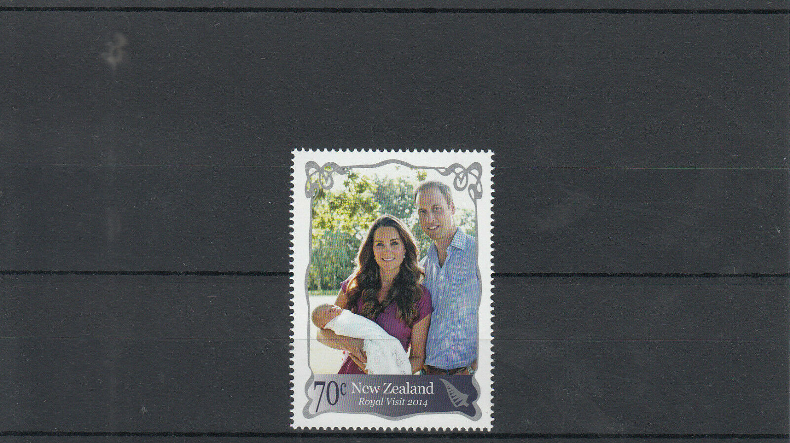 New Zealand NZ 2014 MNH Royal Visit 1v 70c Stamp Prince William Kate George Baby