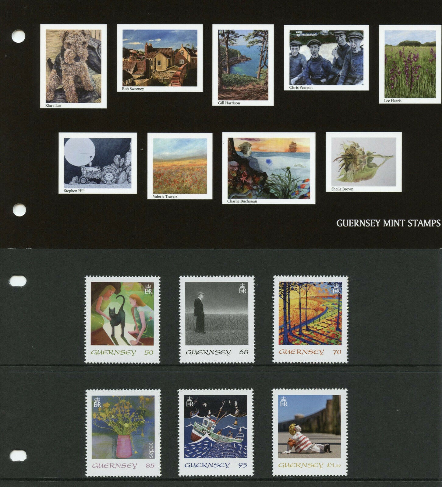 Guernsey Art Stamps 2020 MNH Artwork Collection SEPAC Paintings 6v Set Pres Pack