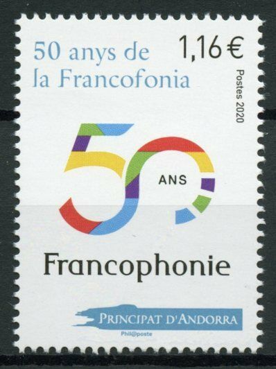 French Andorra Stamps 2020 MNH Organisation Francophonie IOF 50 Years 1v Set