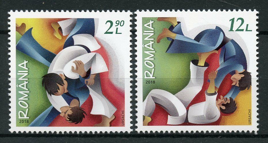 Romania 2018 MNH Romanian Judo Federation 50 Years 2v Set Sports Stamps