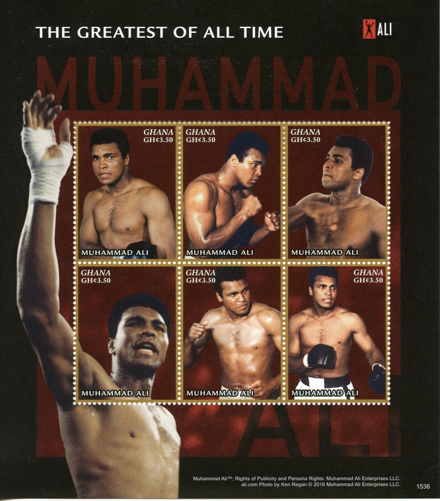 Ghana 2015 MNH Boxing Stamps Muhammad Ali Sports Famous People 6v M/S