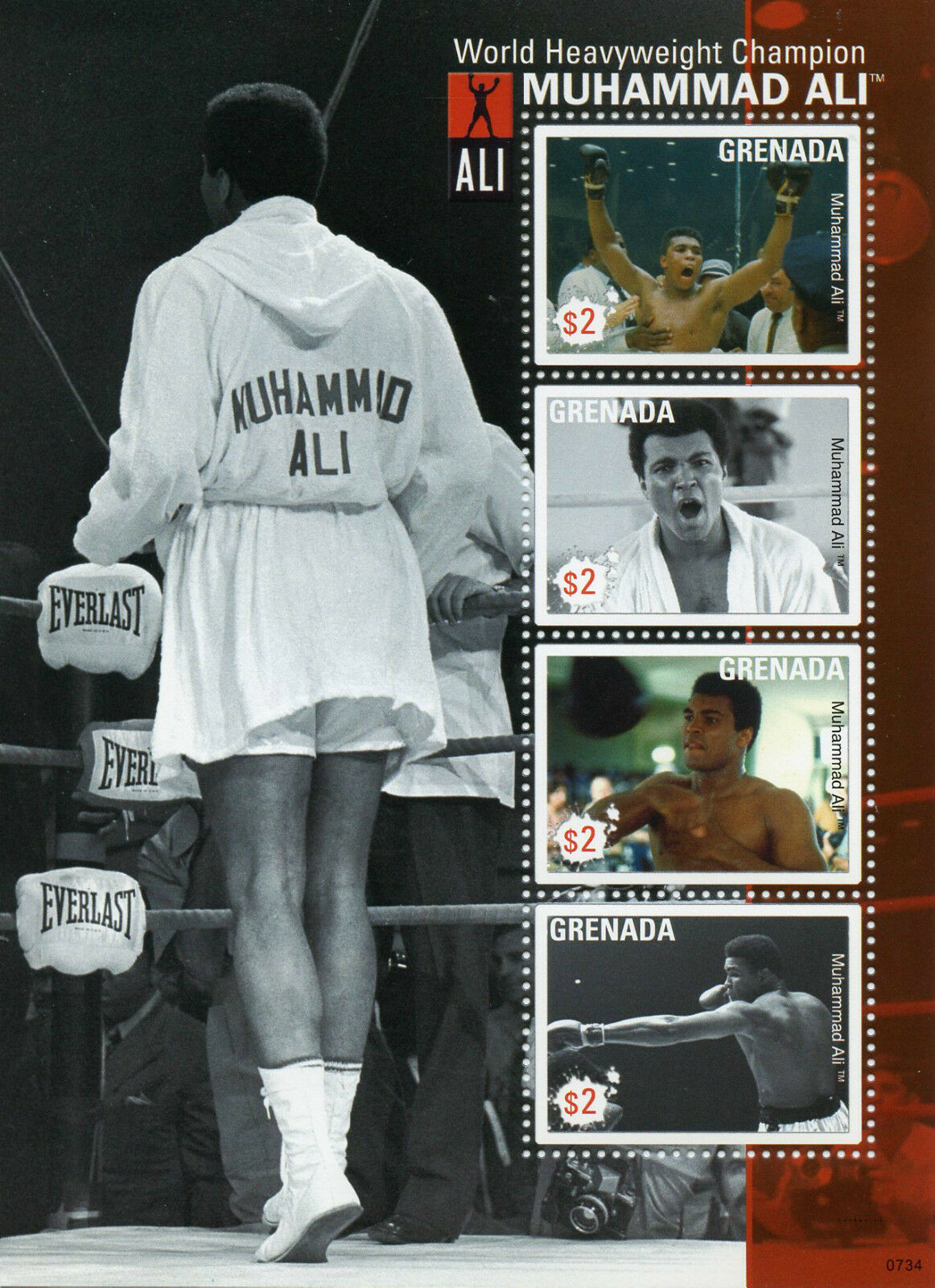 Grenada 2007 MNH Boxing Stamps Muhammad Ali Sports Famous People 4v M/S I