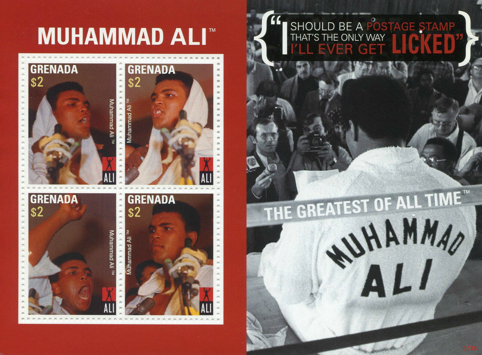 Grenada 2007 MNH Boxing Stamps Muhammad Ali Sports Famous People 4v M/S II