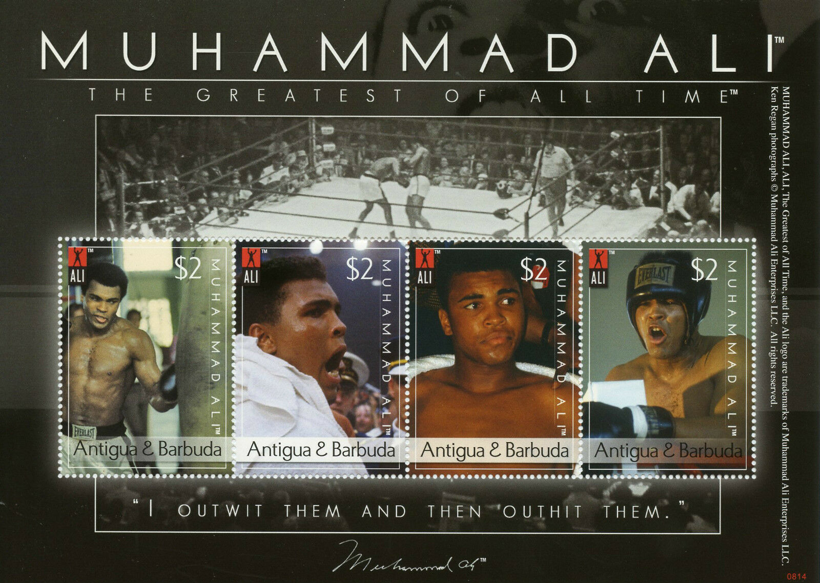 Antigua & Barbuda 2008 MNH Boxing Stamps Muhammad Ali Sports 4v M/S II
