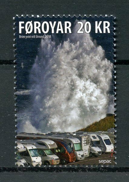 Faroes Faroe Islands 2018 MNH Spectacular Views SEPAC 1v Set Cars Tourism Stamps