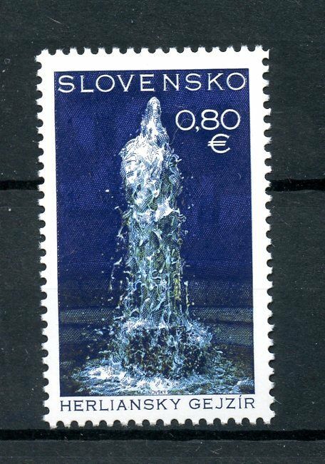 Slovakia 2016 MNH Herlany Geyser 1v Set Toursm Sites & Scenes Stamps