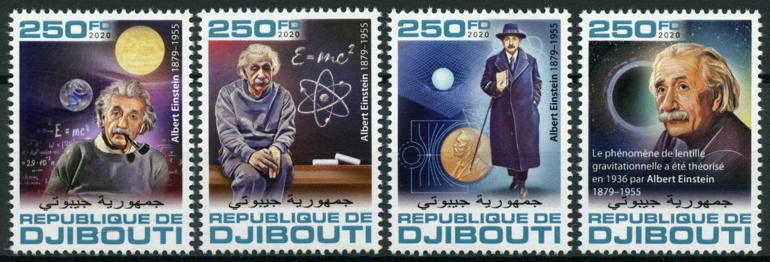 Djibouti 2020 MNH Albert Einstein Stamps Science Physics Famous People 4v Set