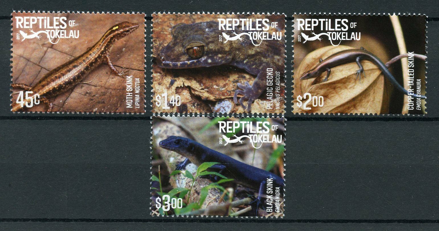 Tokelau 2017 MNH Reptiles of Tokelau Skinks Geckos 4v Set Lizards Stamps
