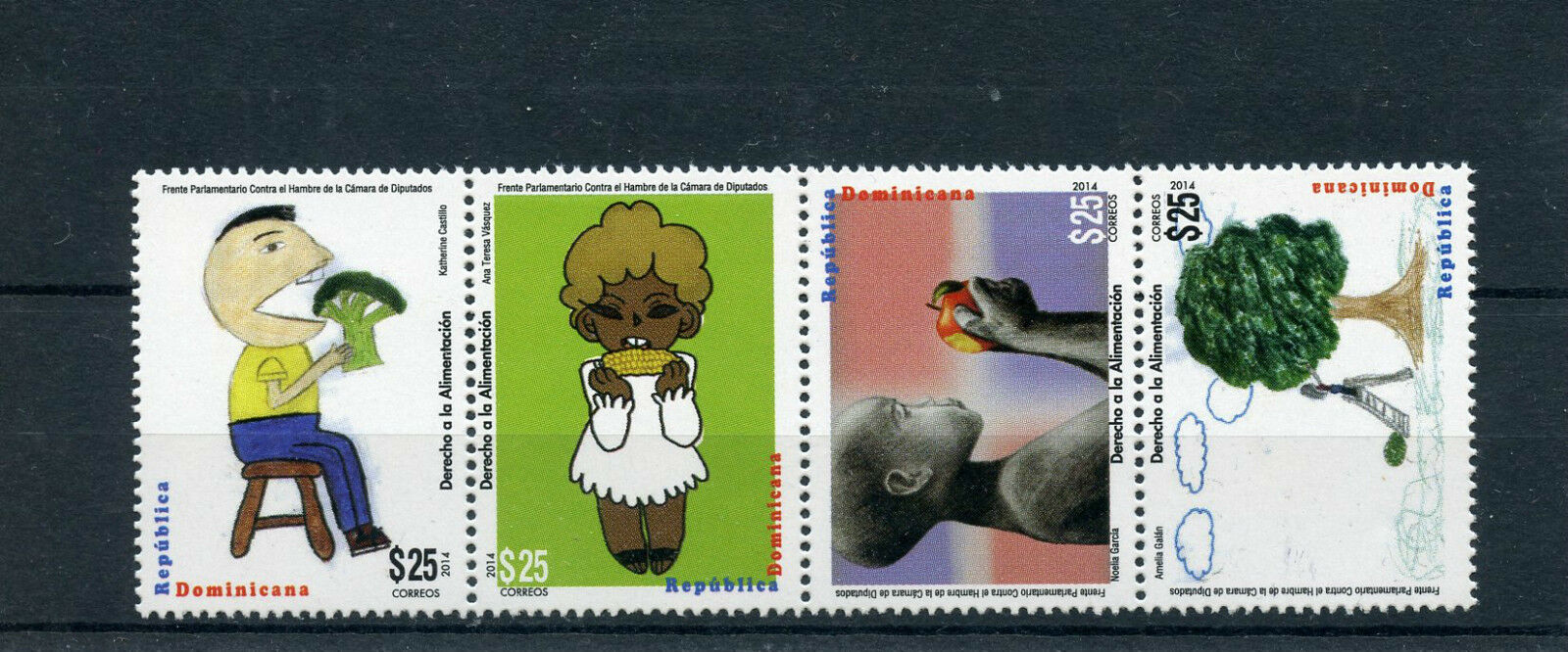 Dominican Republic 2014 MNH Right to Food 4v Strip Medical Health