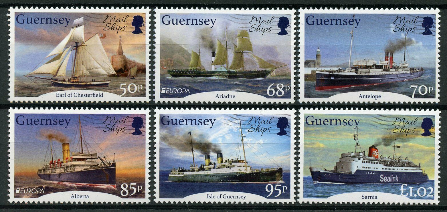 Guernsey Mail Ships Stamps 2020 MNH Ancient Postal Routes Europa Boats 6v Set