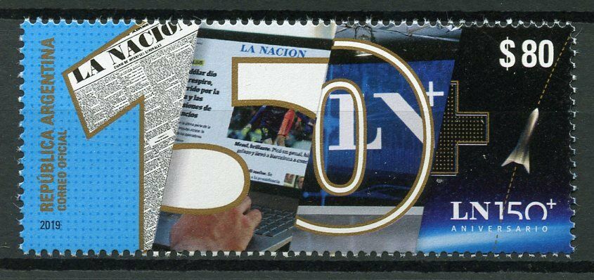 Argentina Newspapers Stamps 2019 MNH La Nacion Newspaper 1v Set