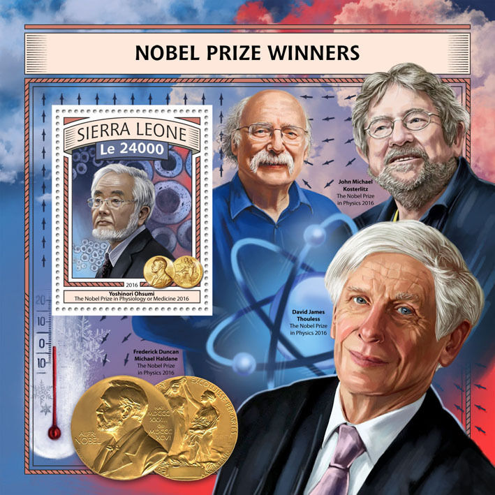 Sierra Leone 2016 MNH Nobel Prize Winners Physics Medicine 1v S/S Science Stamps