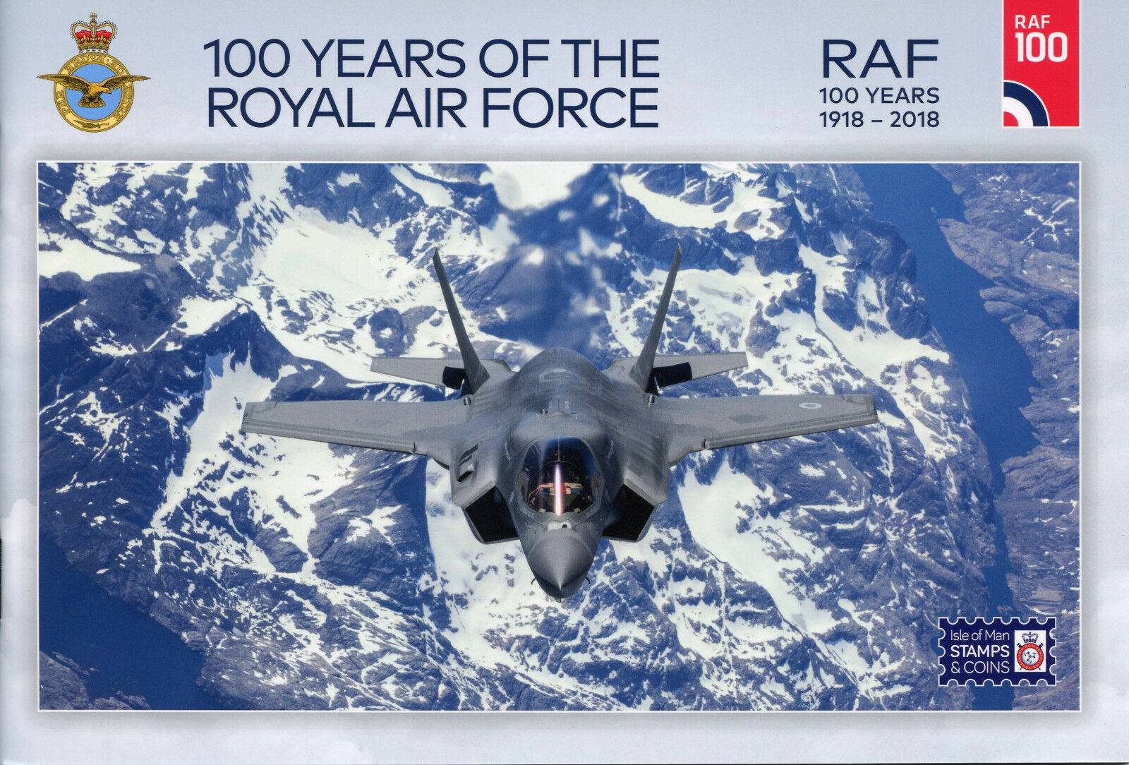Isle of Man IOM 2018 MNH Royal Air Force RAF 100 16v S/A Booklet Aviation Stamps