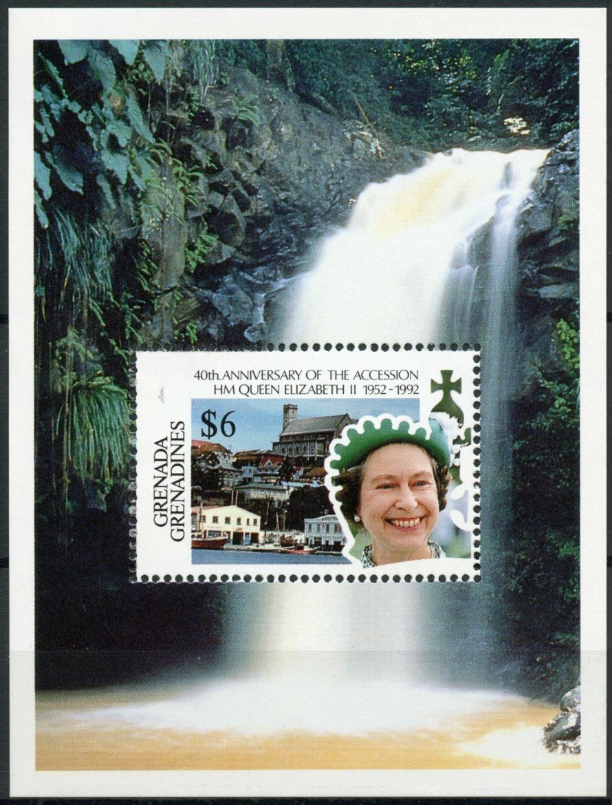 Grenadines of Grenada 1992 MNH Royalty Stamps Queen Elizabeth II Accession 1v S/S II