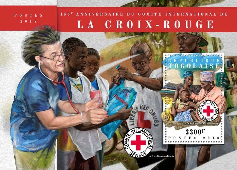 Togo Red Cross Stamps 2018 MNH 155th Anniv Medical Health 1v S/S