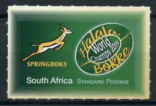 South Africa Rugby Stamps 2020 MNH World Champions 2019 Sports Springboks 1v S/A