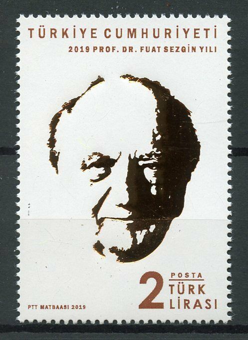 Turkey Famous People Stamps 2019 MNH Dr Fuat Sezgin History of Science 1v Set