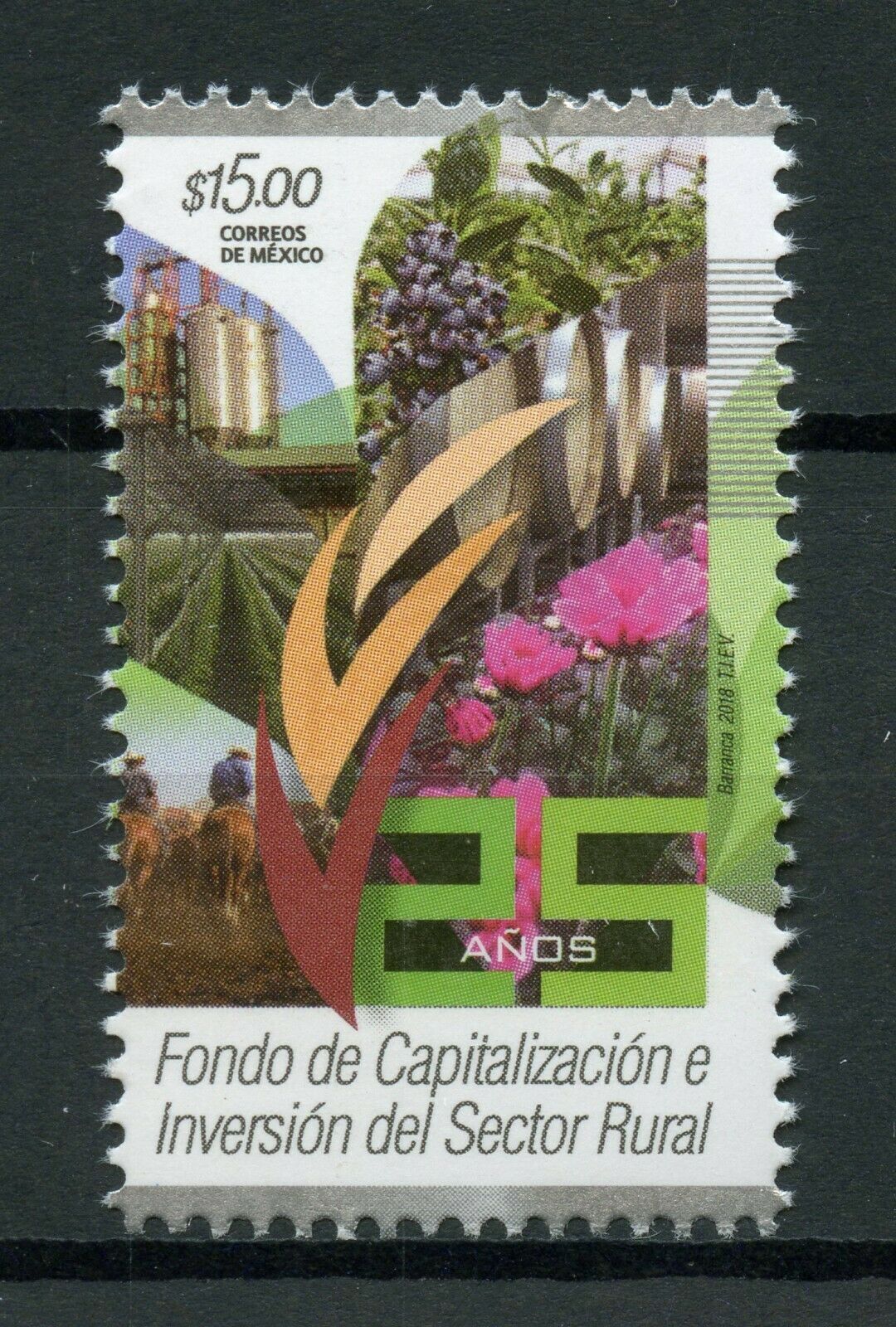 Mexico 2018 MNH Rural Sector Investment Fund 1v Set Trees Plants Nature Stamps