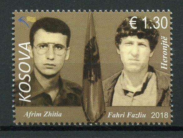 Kosovo 2018 MNH Heroes Martyrs Afrim Zhitia Fahri Fazliu 1v Set People Stamps