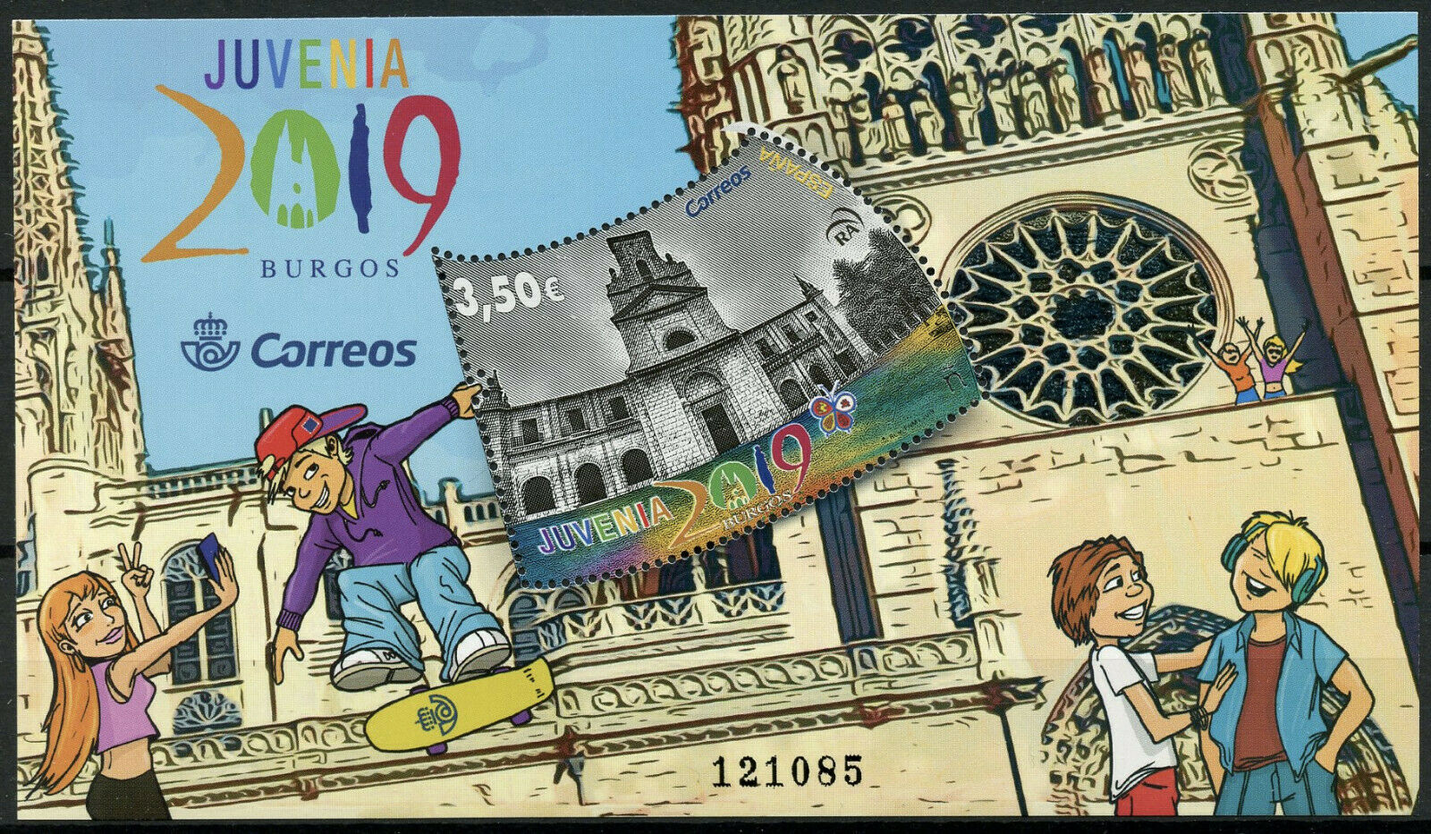 Spain 2019 MNH Burgos Juvenia 1v M/S Architecture Tourism Philately Stamps