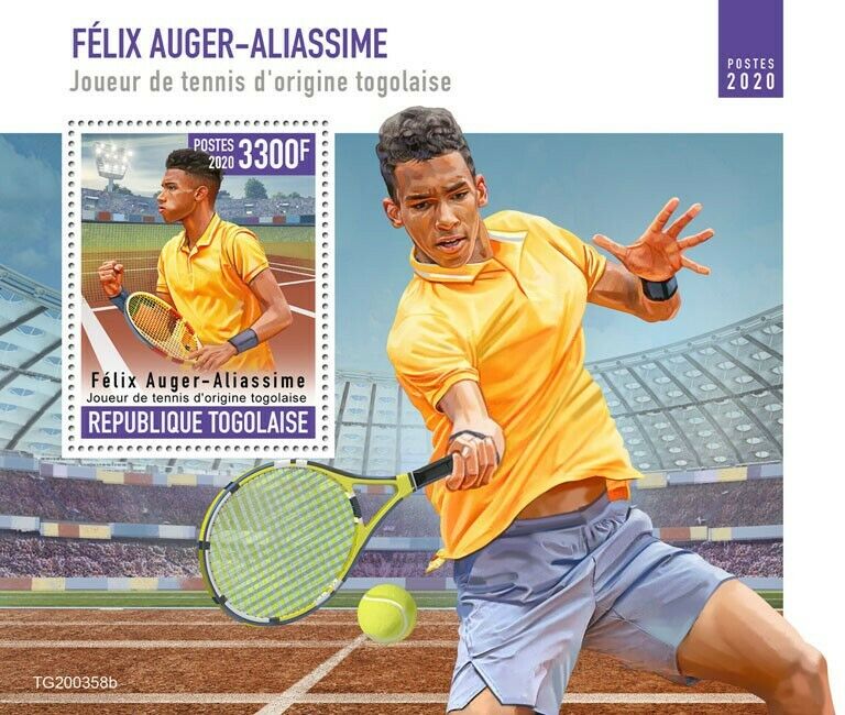 Togo 2020 MNH Sports Stamps Felix Auger-Aliassime Togolese Tennis Player People 1v S/S