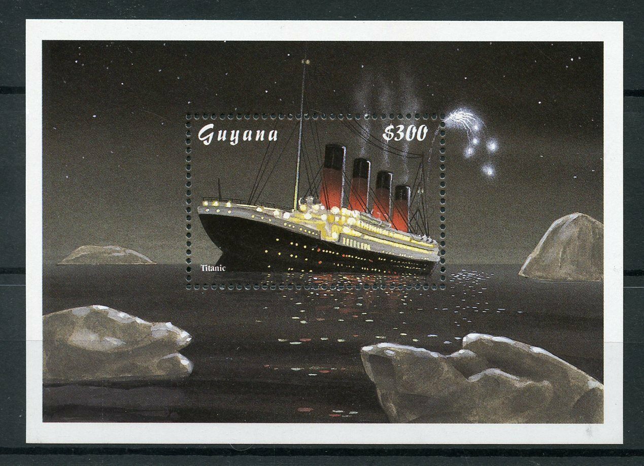 Guyana 1998 MNH Ships Stamps Titanic Nautical 1v M/S