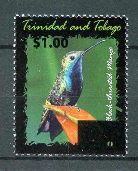 Trinidad & Tobago 2017 MNH Mango Hummingbird $1 OVPT 1v Set Birds Stamps