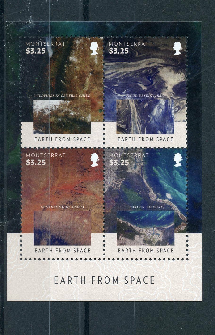 Montserrat 2015 MNH Earth from Space 4v M/S Aerial Photography