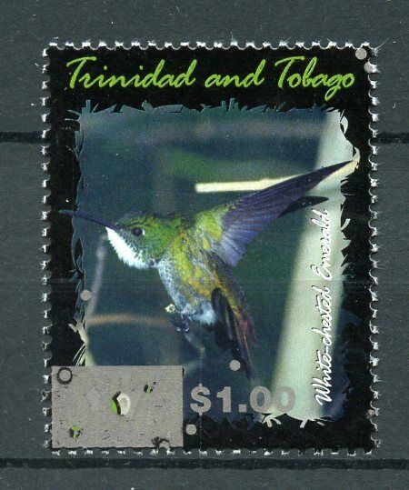 Trinidad & Tobago 2017 MNH Emerald Hummingbird $1 OVPT 1v Set Birds Stamps