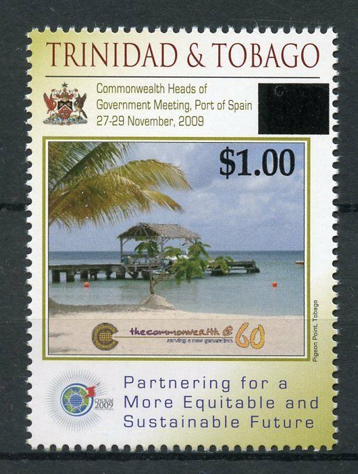 Trinidad & Tobago 2018 MNH CHOGN $1 OVPT 1v Set Palm Trees Nature Stamps