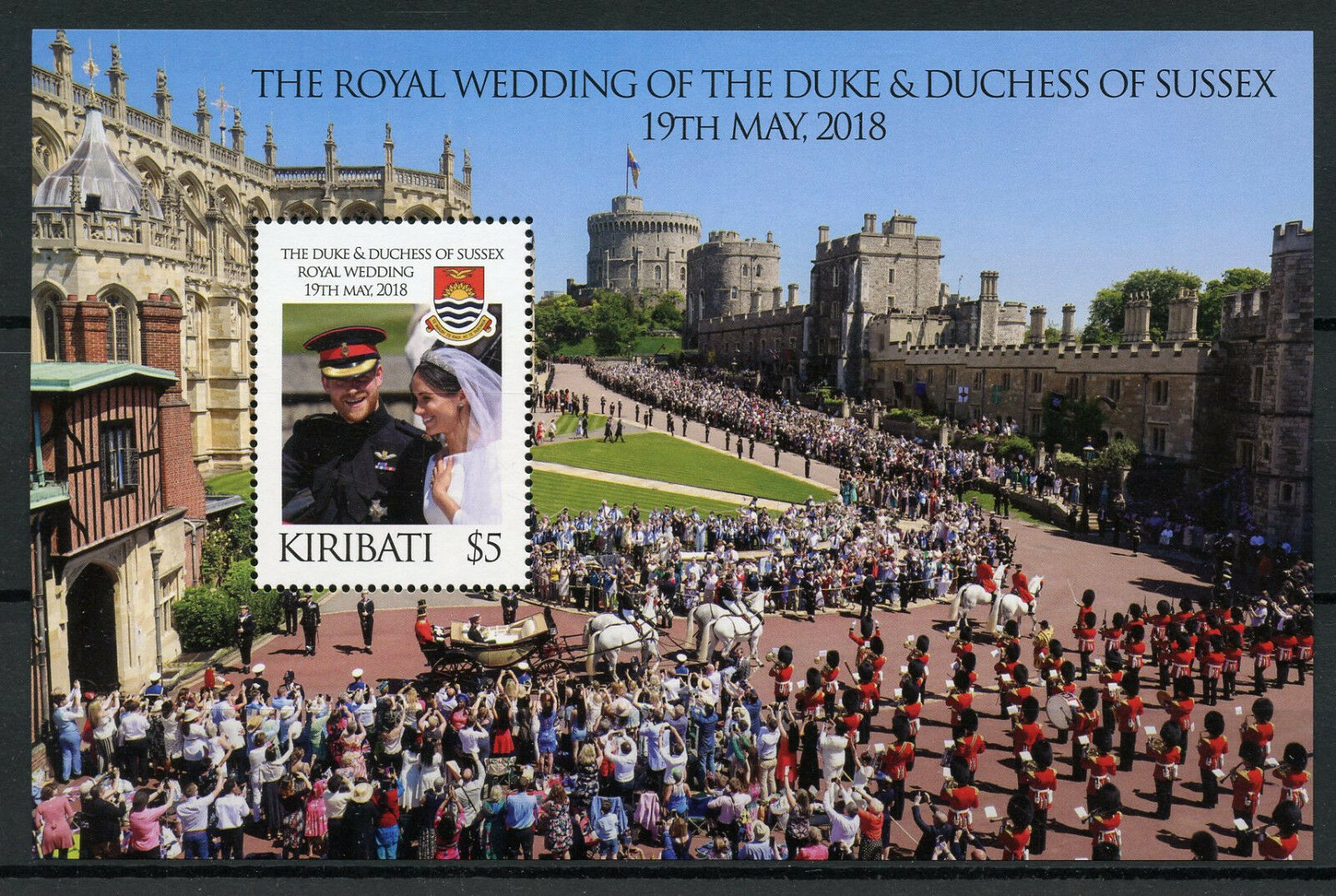 Kiribati 2018 MNH Royalty Stamps Prince Harry & Meghan Royal Wedding 1v M/S