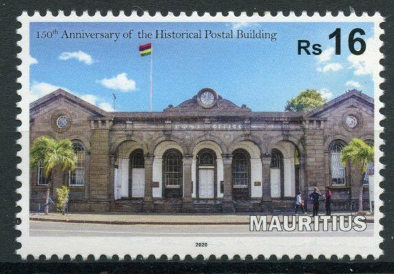 Mauritius Architecture Stamps 2020 MNH Historical Postal Building Flags 1v Set
