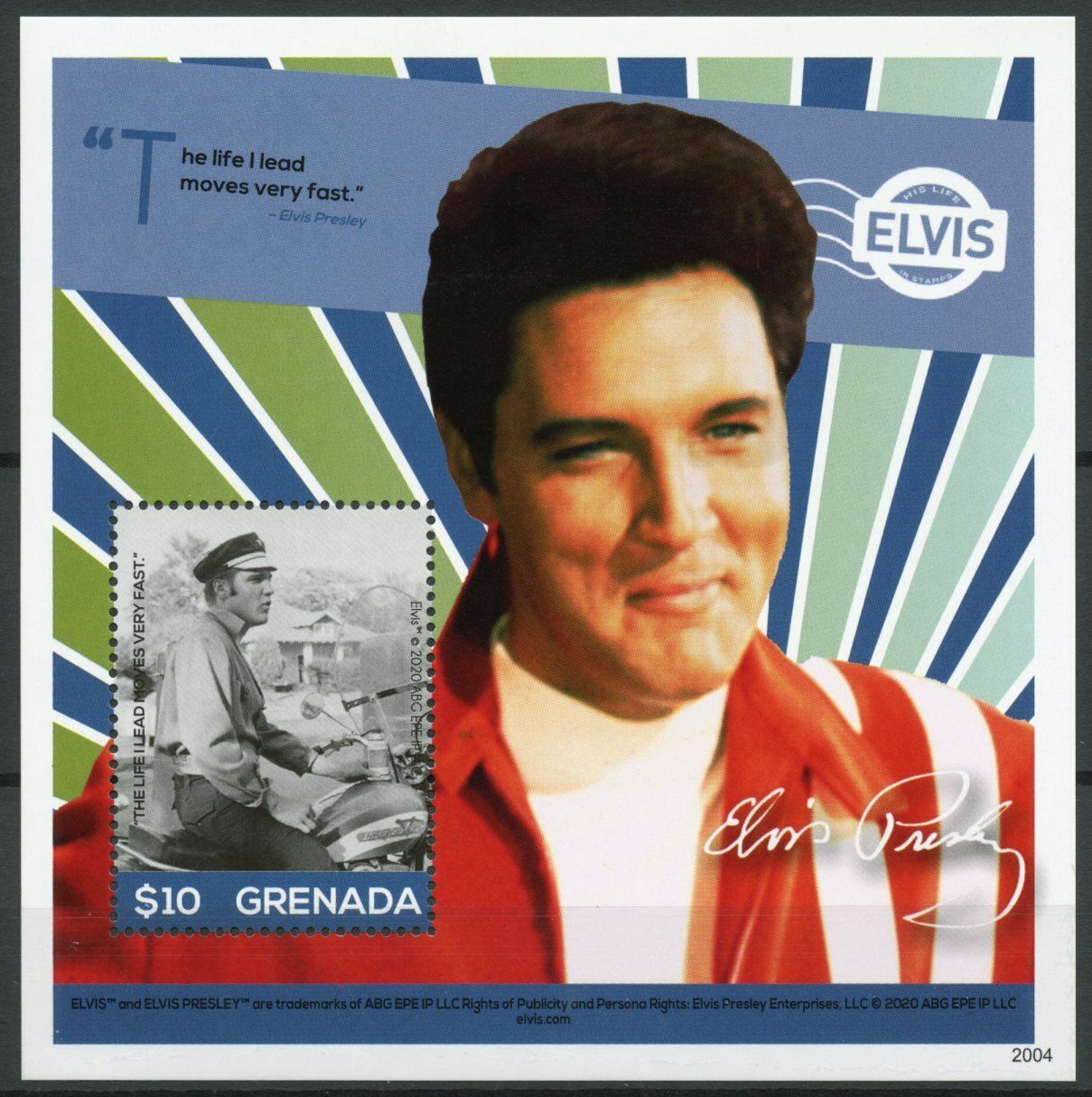 Grenada Elvis Presley Stamps 2020 MNH His Life in Stamps Famous People 1v S/S II