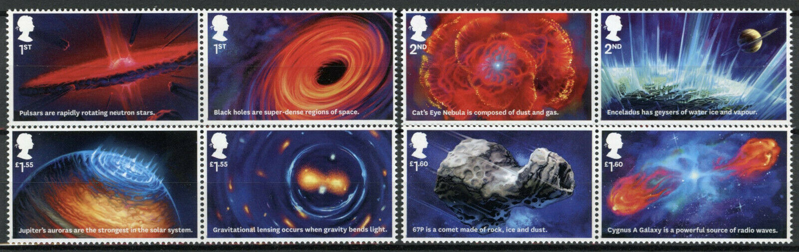 GB Space Stamps 2020 MNH Visions of Universe Comets 67P Jupiter 8v Set in Pairs