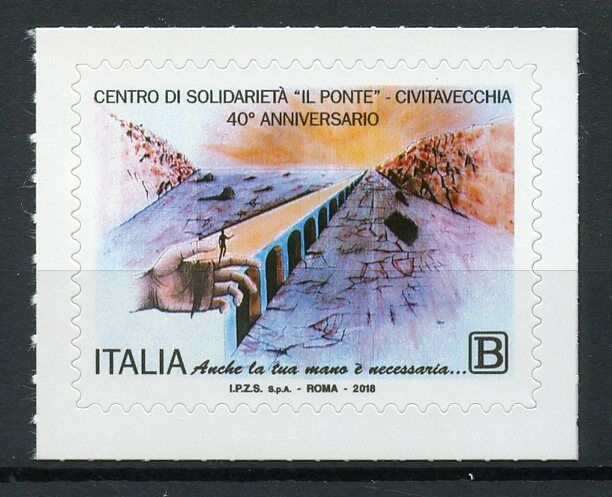Italy Stamps 2018 MNH Il Ponte Centro di Solidarieta Bridges 1v S/A Set