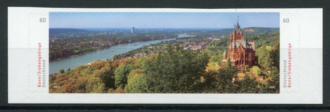 Germany Tourism Landscapes Stamps 2019 MNH Bonn Siebengebirge Panorama 2v SA Set
