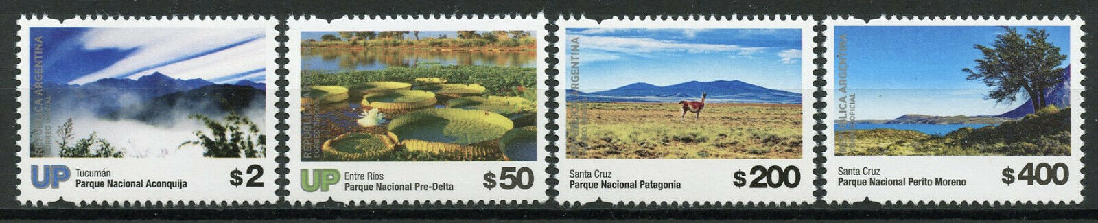 Argentina 2019 MNH National Parks Pt II 4v Set Nature Tourism Landscapes Stamps