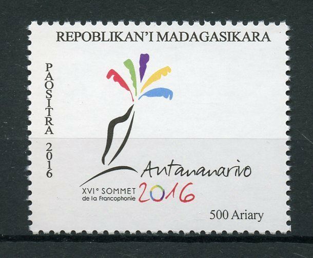 Madagascar 2016 MNH XVI Francophone Summit Antananarivo 1v Set Cultures Stamps