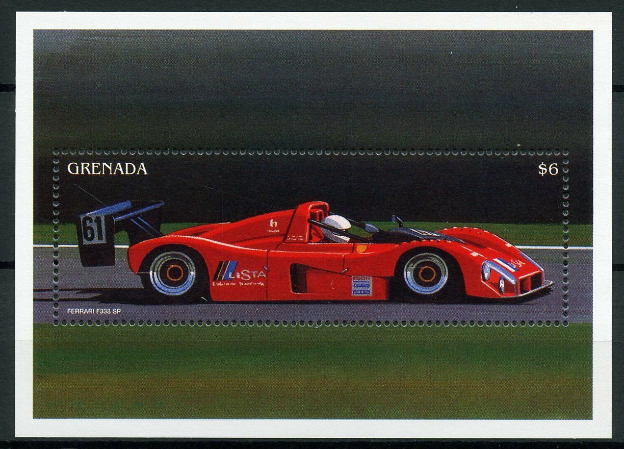 Grenada 1996 MNH Cars Stamps Ferrari F333 SP Formula 1 Auto Racing 1v S/S