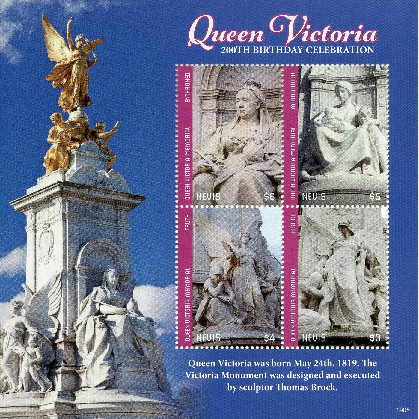 Nevis 2019 MNH Royalty Stamps Queen Victoria 200th Birthday 4v M/S I