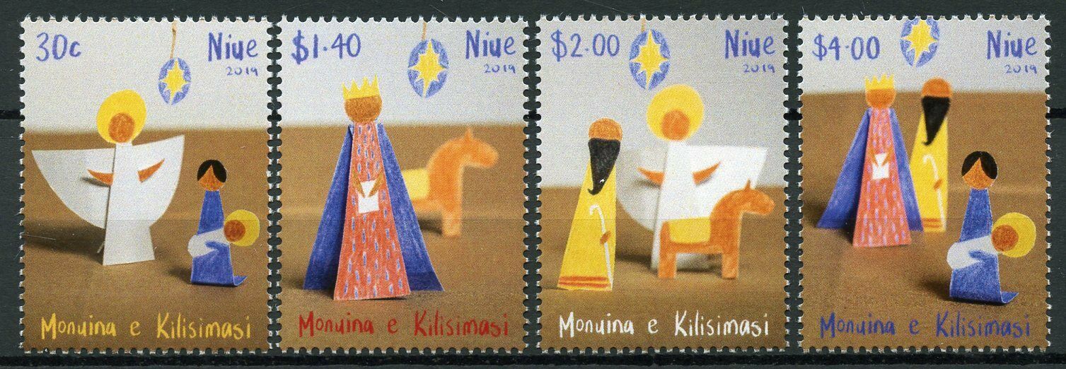 Niue Christmas Stamps 2019 MNH Monuina e Kilisimasi Nativity Angels 4v Set