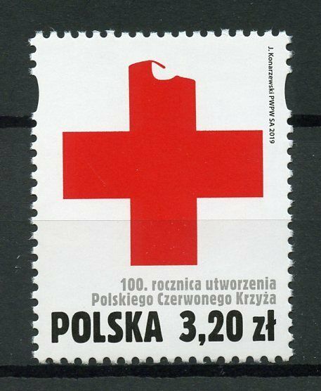 Poland 2019 MNH Polish Red Cross 100 Years 1v Set Medical Health Stamps
