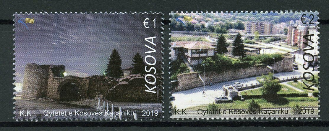 Kosovo 2019 MNH Kacanik City 2v Set Architecture Tourism Trees Nature Stamps