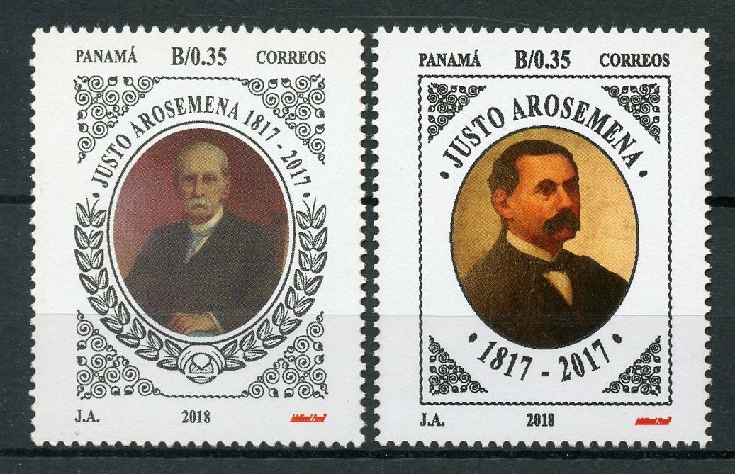 Panama 2018 MNH Justo Arosemena Statesman 2v Set Politicians People Stamps