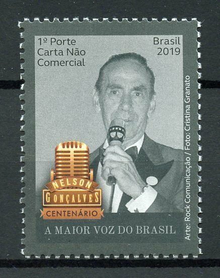 Brazil Stamps 2019 MNH Nelson Goncalves Singers Songwriter Music People 1v Set