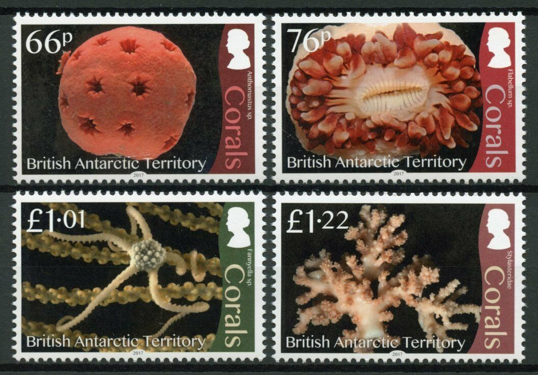 BAT 2017 MNH Marine Animals Stamps Corals Coral Marine Life 4v Set